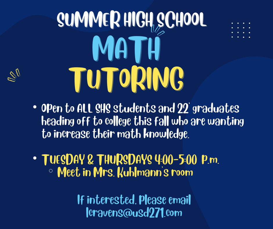 Summer Tutoring Math